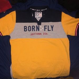 Born Fly polo tshirt size XL